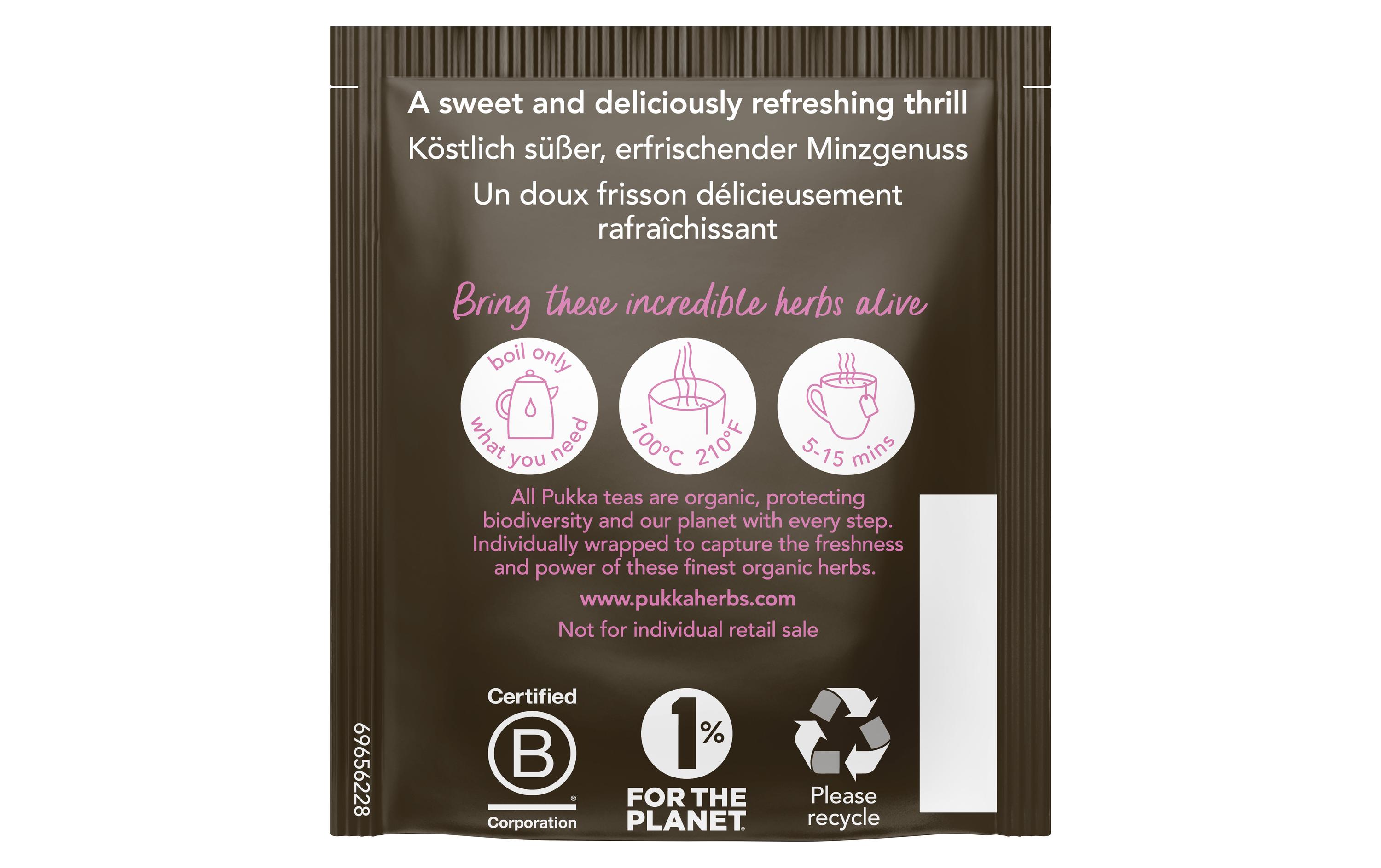 Teebeutel Bio-Tee Pfefferminz & Süssholz 20 StückAufregend-süsse Erfrischung