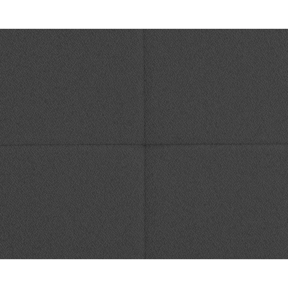 Boxspring met voetbord Liv geblokt - antraciet - 120x200 cm - slanke poot