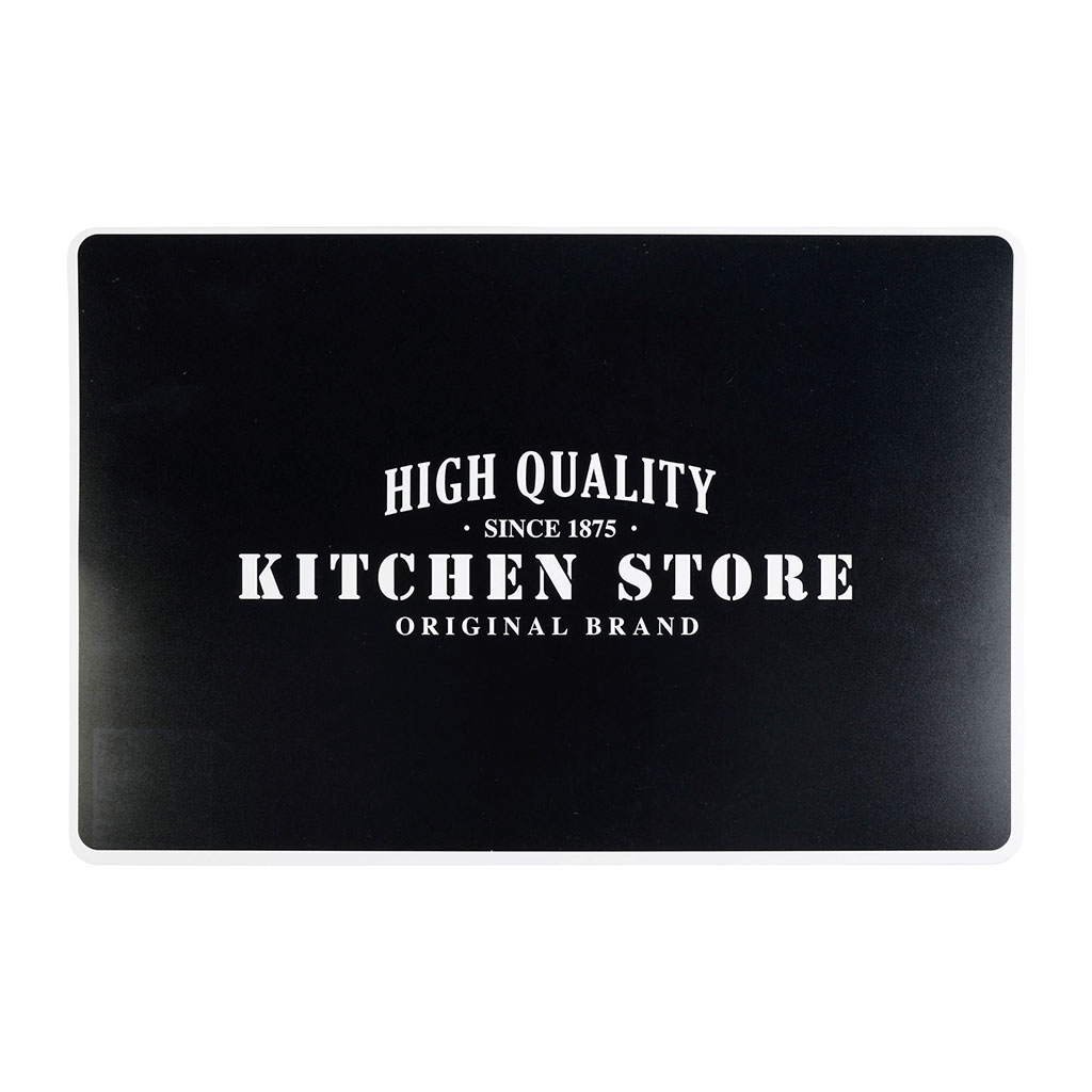 Set de table FACTORY plastique noir 45x30cm