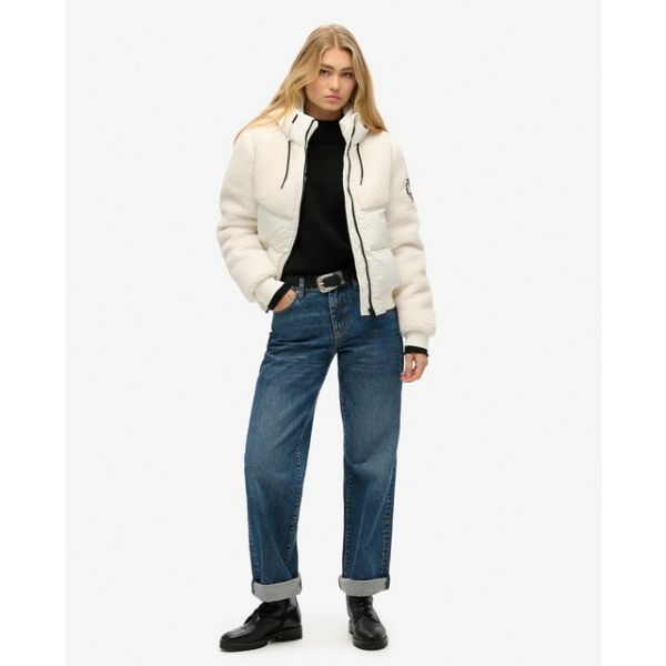 Superdry para Mulher Casaco Everest Hybrid em Branco S