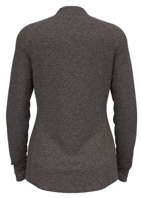 Polaire Seconde Couche Femme Odlo Tencia 1/2 Zip Gris