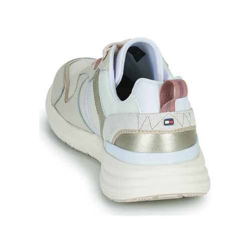 Tommy Hilfiger - METALLIC CASUAL RETRO RUNNER - Blanc / Argenté