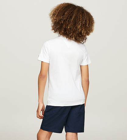 Tommy Hilfiger T-shirt - Print Regular - Hvid