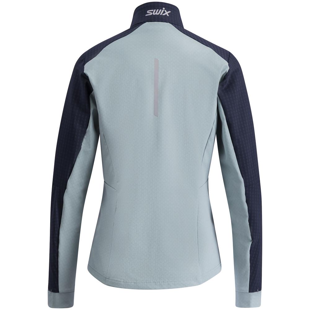 Swix Pace Hybrid Full Zip Midlayer Womens Dark Navy/Fog