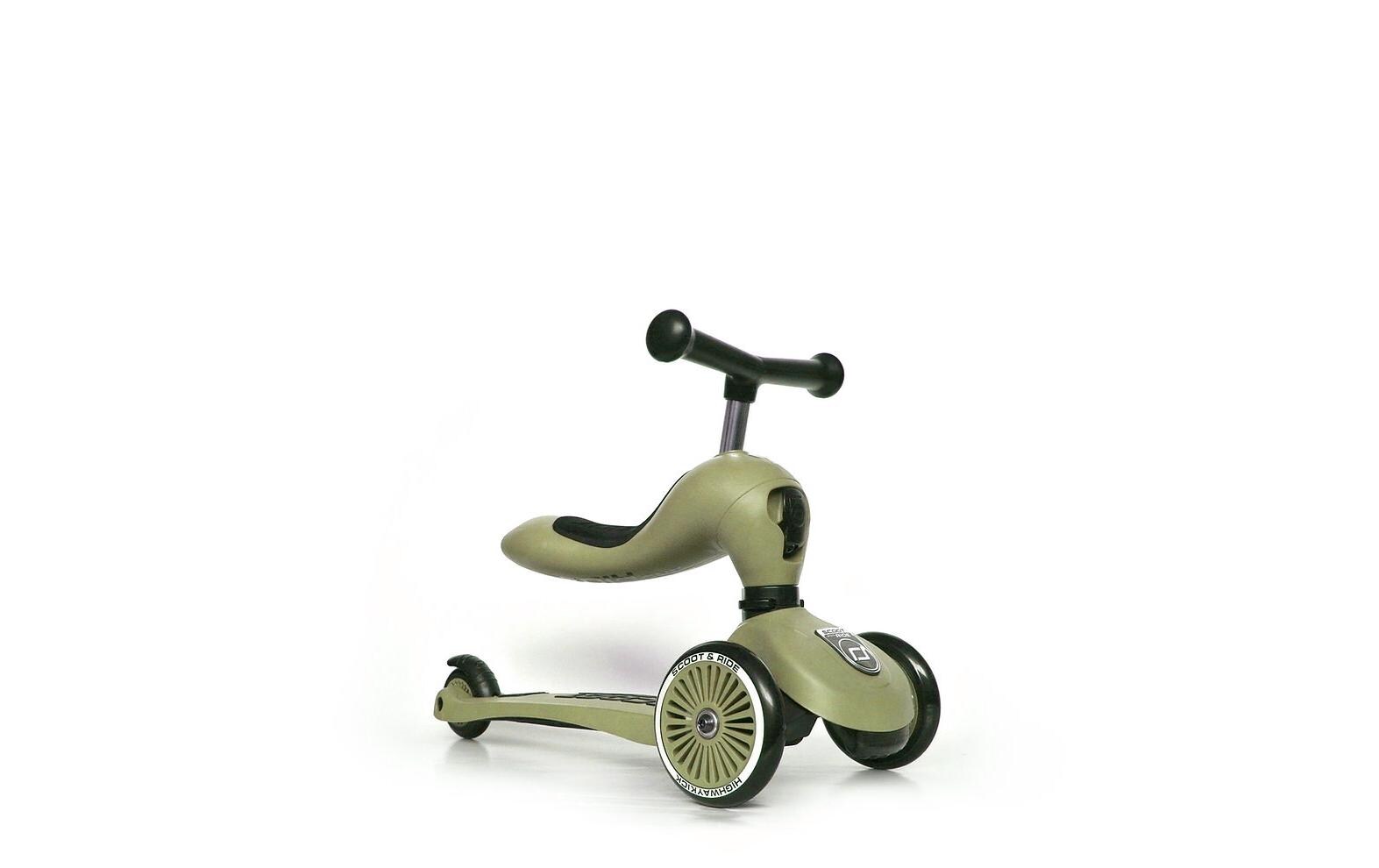 Scooter Olive GrünScooter mit Sitz