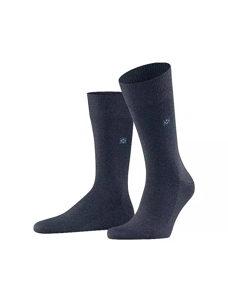 BURLINGTON Herren Socken LEEDS 40-46 dark blue mel blau