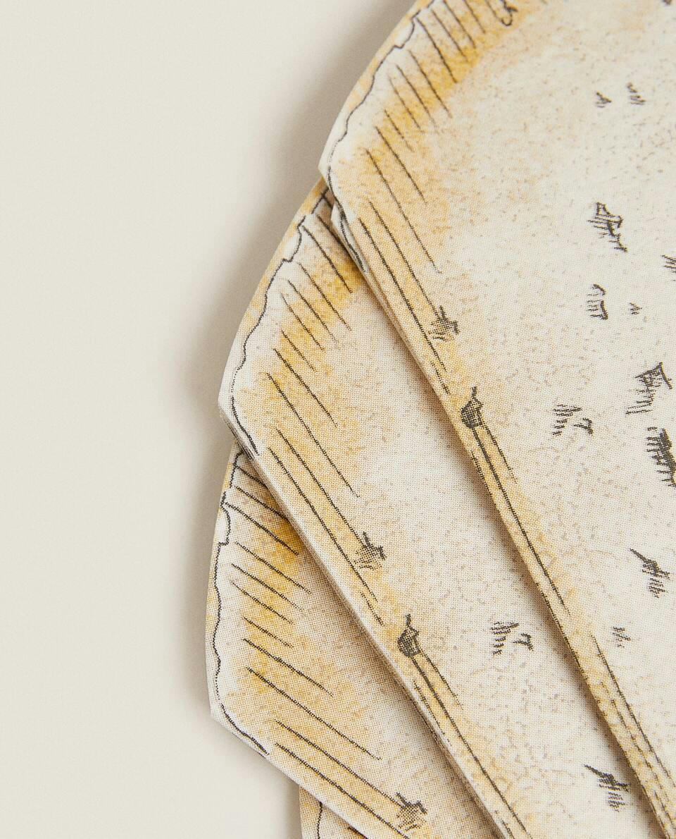 Guardanapos de papel em formato de queijo (pacote com 20)