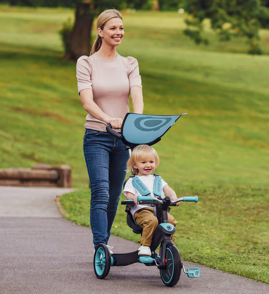 TRICYCLE EVOLUTIF EXPLORER 4 IN 1 GLOBBER - VERT MENTHE