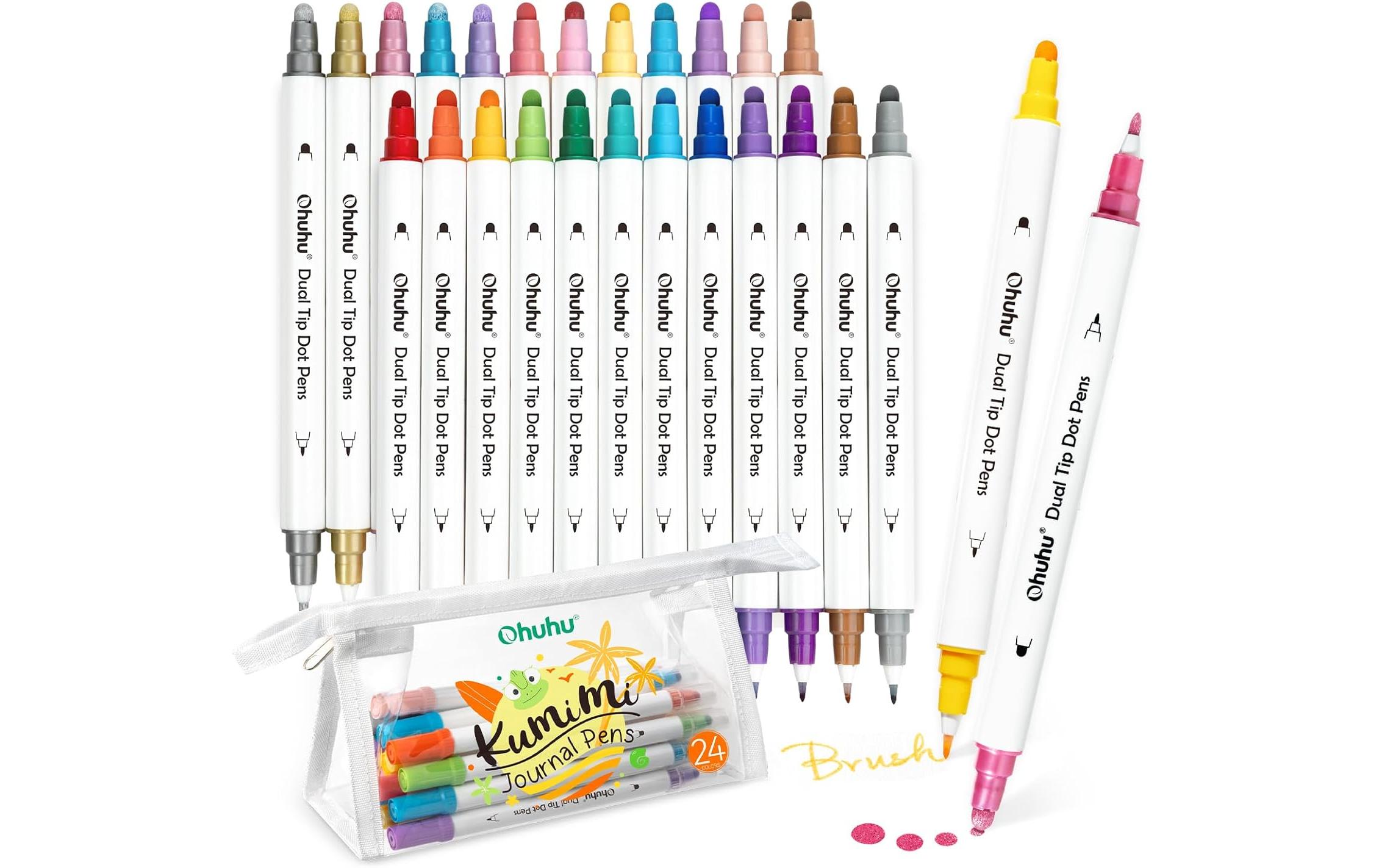 Permanent-Marker Kumimi Punktmarker für Kinder 24 StückKunstmarker