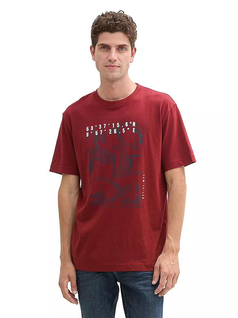 TOM TAILOR T-Shirt rot