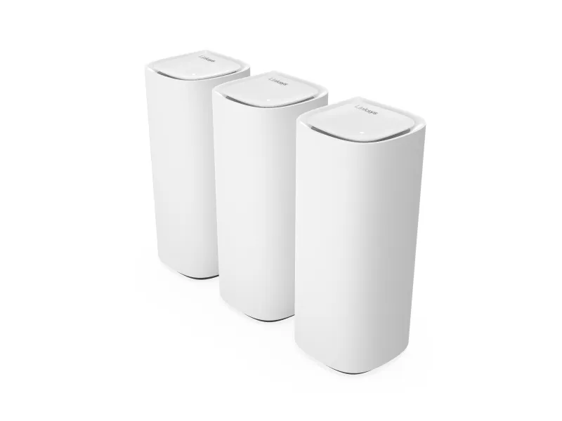 Linksys VELOP Pro 7 - Wi-Fi-system - (3 routere) - op til 9000 sq.ft - mesh 1GbE, 2.5GbE, Wi-Fi 7 Multi-Band
