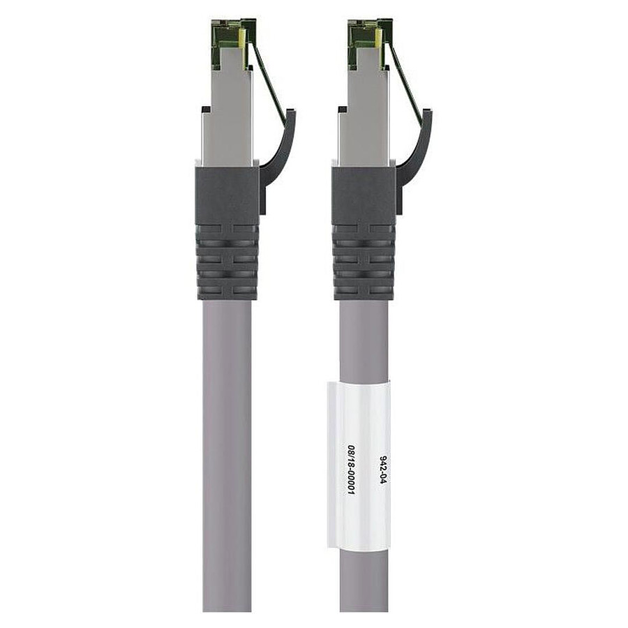 Cable RJ45 Cat 8.1 S/FTP (gris) - 1 m