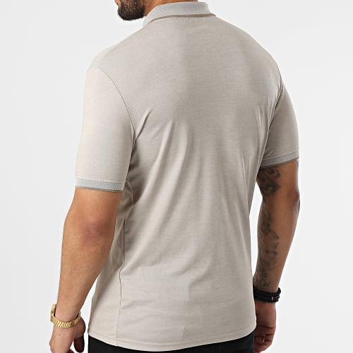 Polo A Manches Courtes PL002 Beige Chiné