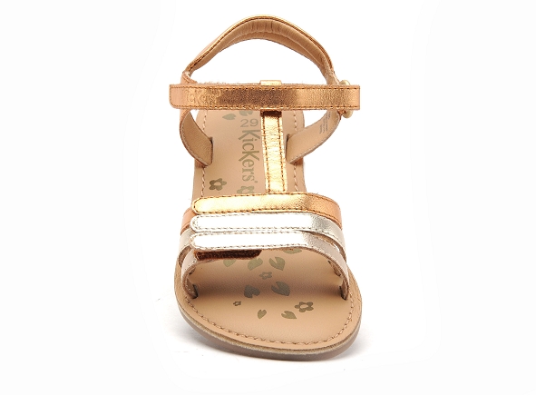 Kickers nu pieds enfant diamanto rose