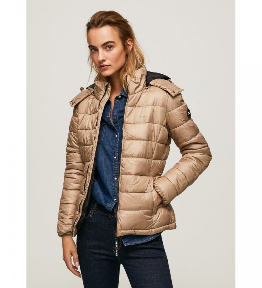 Jaqueta impermeável bege Alexa da Pepe Jeans