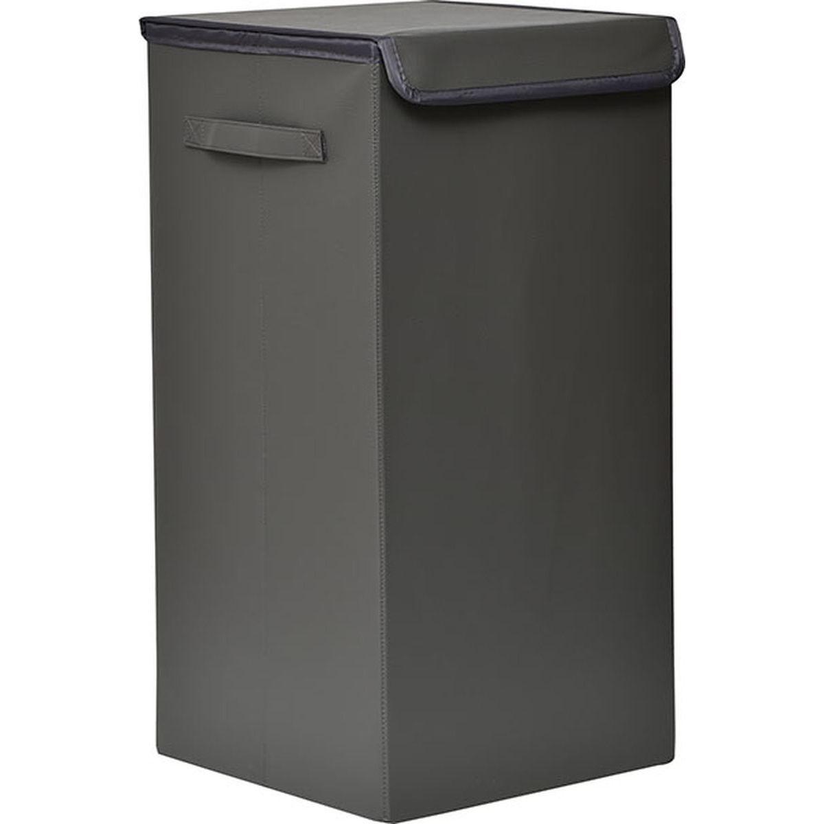 PANIERE A LINGE PLIABLE PVC MDF GRIS