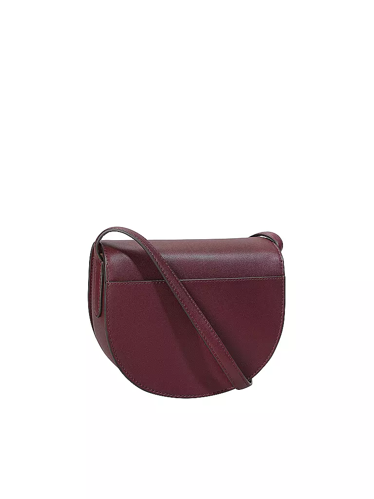 LAUREN RALPH LAUREN Ledertasche - Mini Bag WITLEY Medium dunkelrot