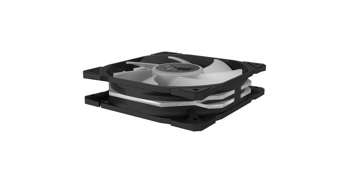 ASUSTUF Gaming TR120 ARGB case fans  (Zwart, 3 stuks, 120 x 120 x 25 mm)