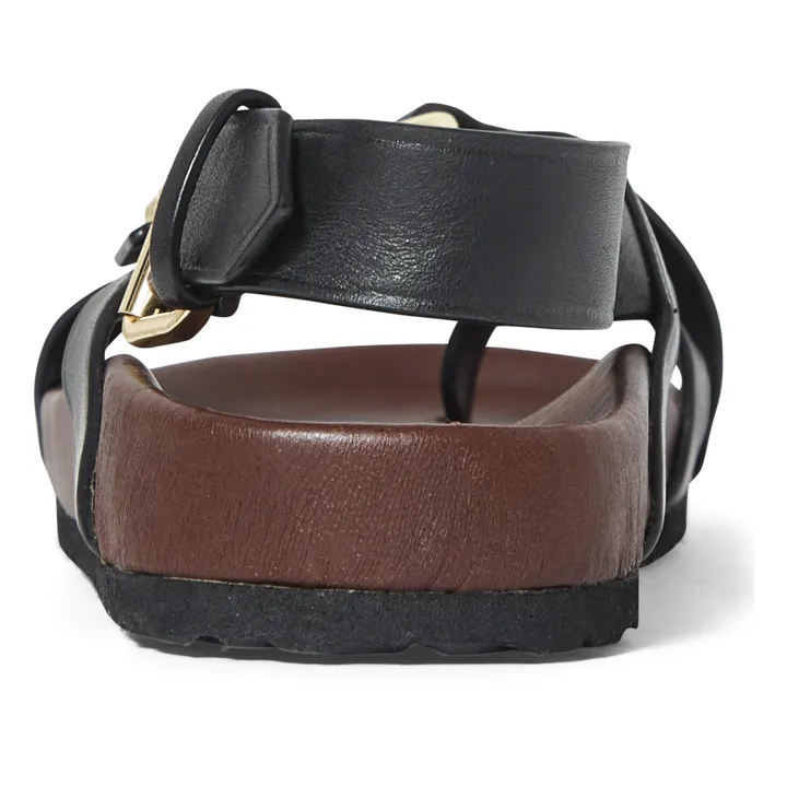 Soeur Sandales Mexico Cuir | Noir