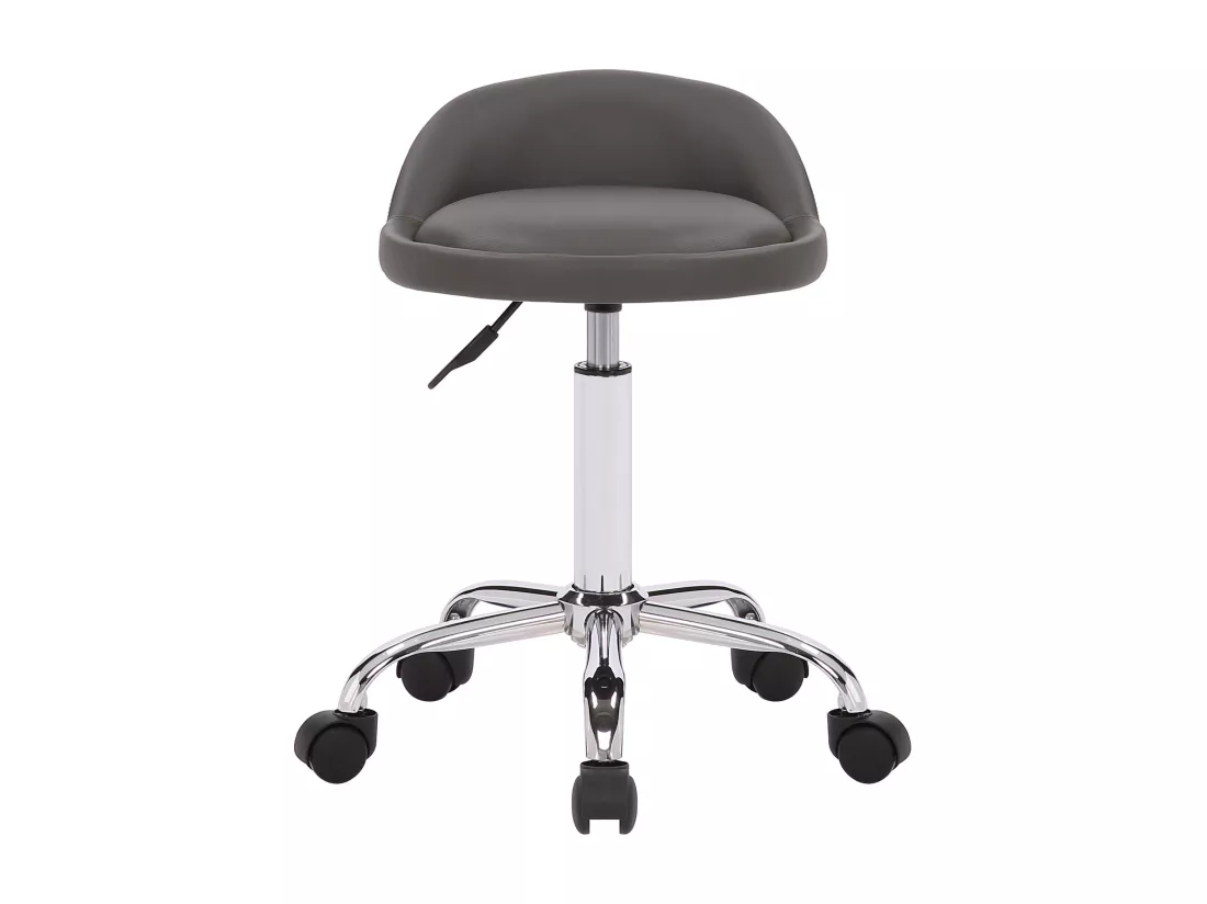 Tabouret de bureau - Similicuir - Gris - Teramo