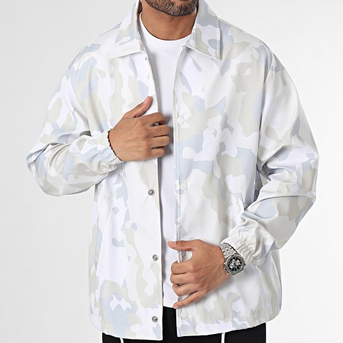 Veste Blanc Beige Camouflage