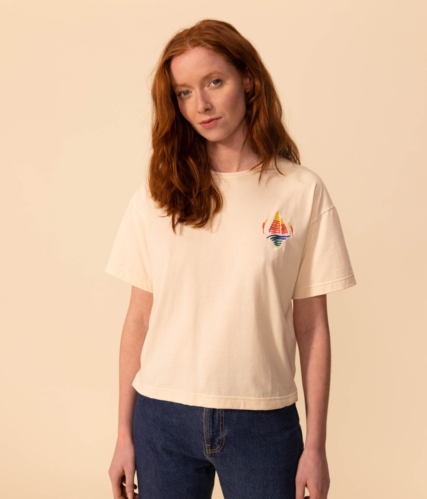 T-shirt LE BOXY en coton Femme