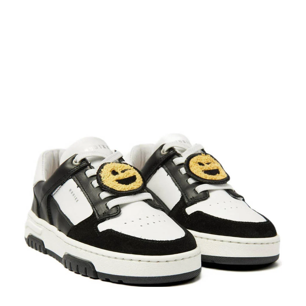 Nubikk Basket Court leren sneakers zwart/wit