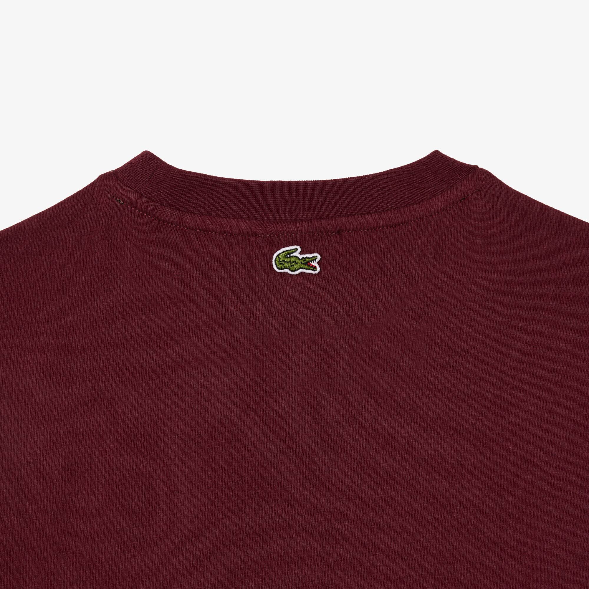 Grafisches T-Shirt aus Baumwolle mit Aufdruck T-Shirts & Hemden - Rot - Lacoste - Kinder