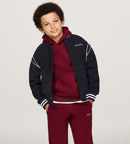 Tommy Hilfiger Fleecejacke - U Polar Fleece Bomber - Desert Sky