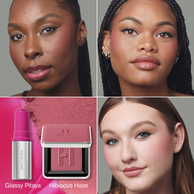 Haus Labs Color Fuse Duo Balm   PWD - Blush som pudder og creme