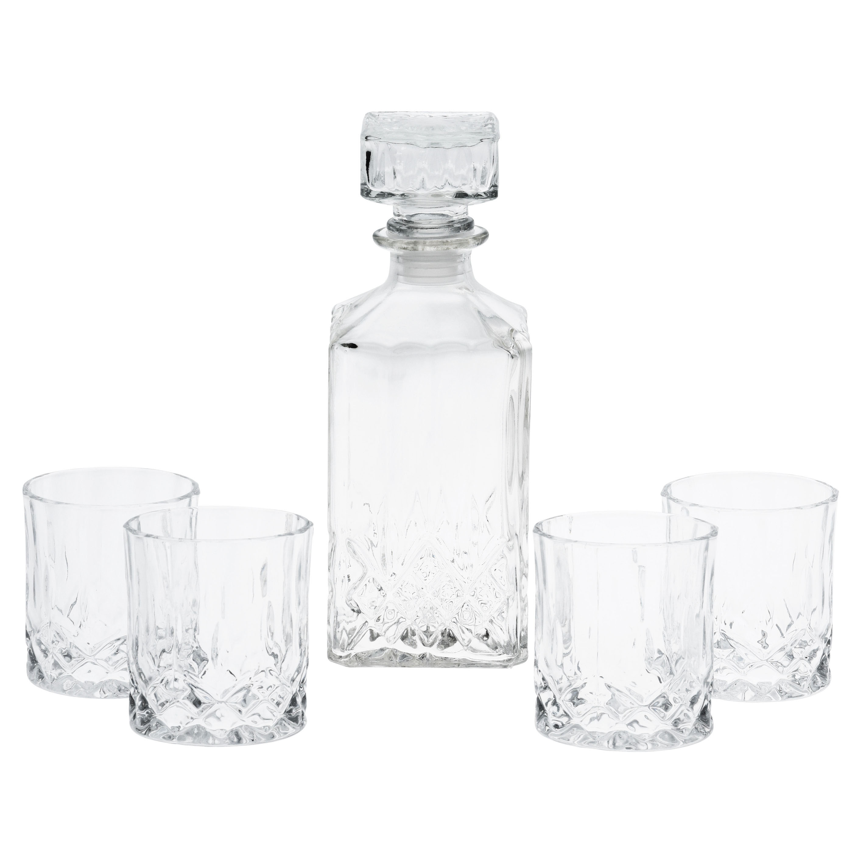 Whiskyglas 4er Set mit Karaffe