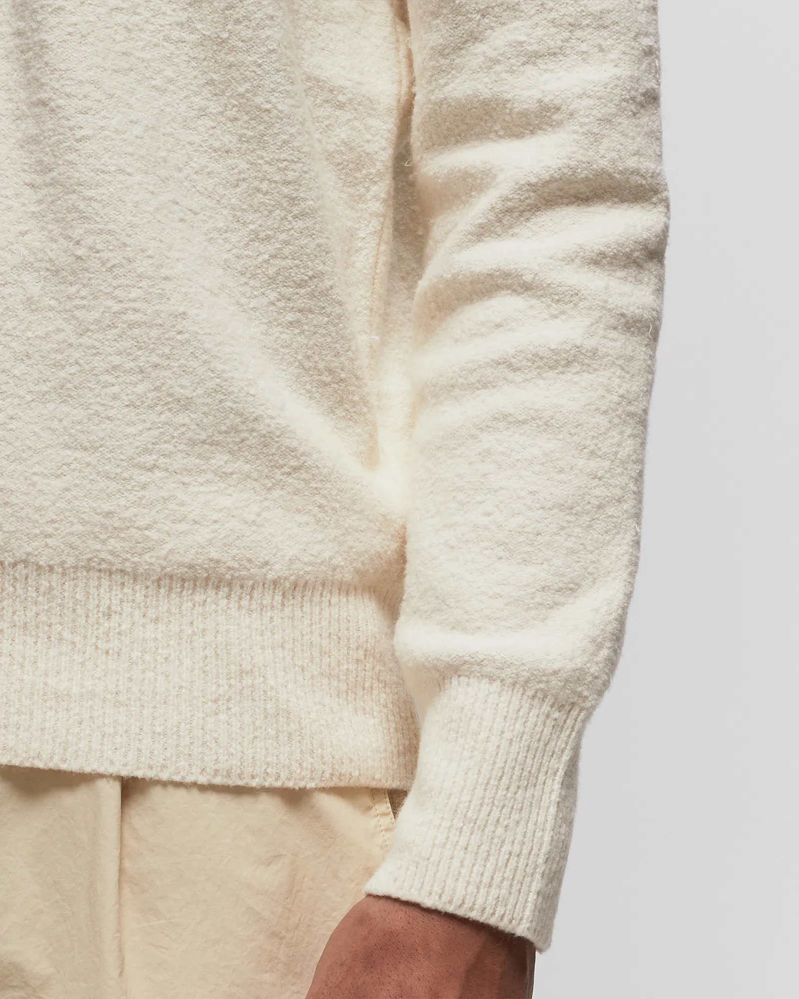 Stone Island Off-White Embroidered Sweater