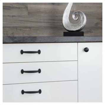 Knop Hilde zwart 32 mm