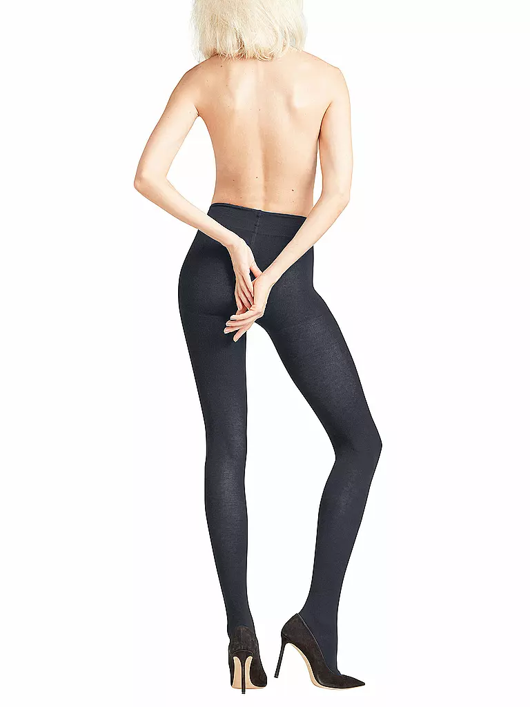 FALKE Strickstrumpfhose Family Dark Navy blau