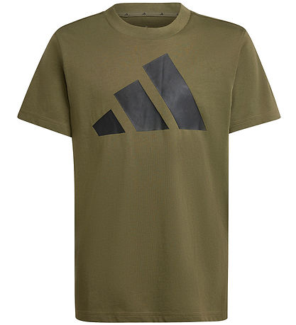 adidas Performance T-Shirt - J BL - Olistr/Schwarz