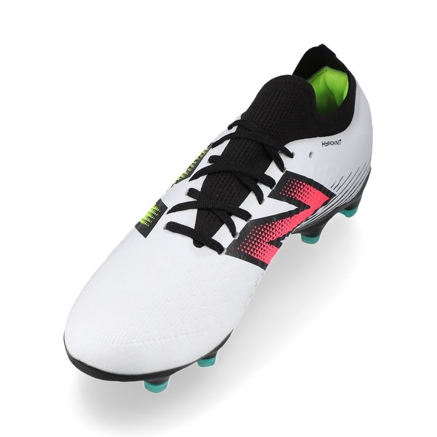 New Balance Tekela V4 Magia Low FG - Blanc/Violet/Jaune Fluo