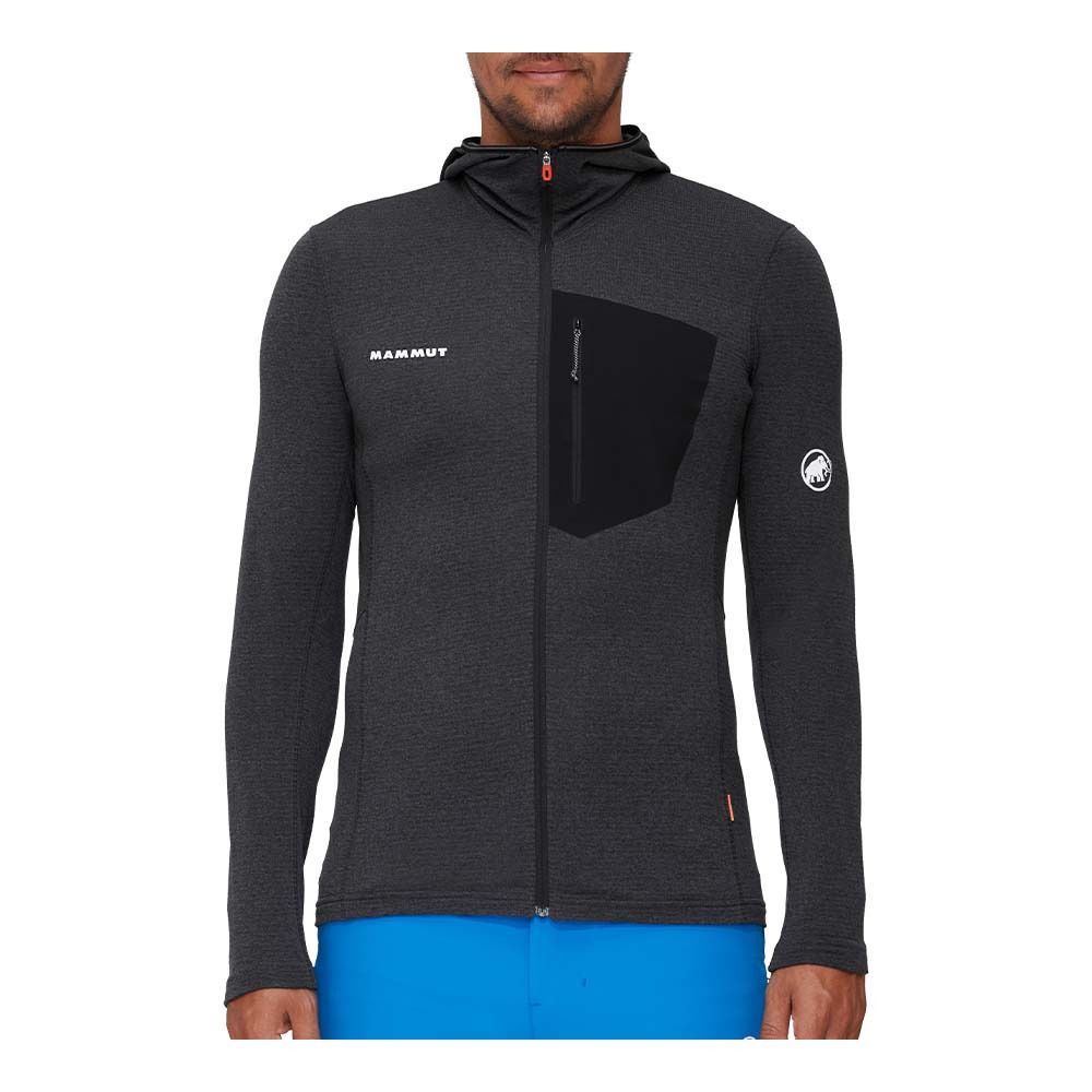 Mammut AENERGY LIGHT HOODED - Polaire Homme black/phantom