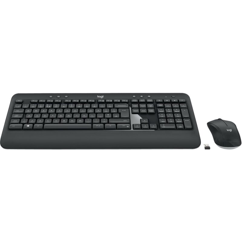 Logitech 920-008676 clavier Souris incluse Universel RF sans fil AZERTY Français Noir