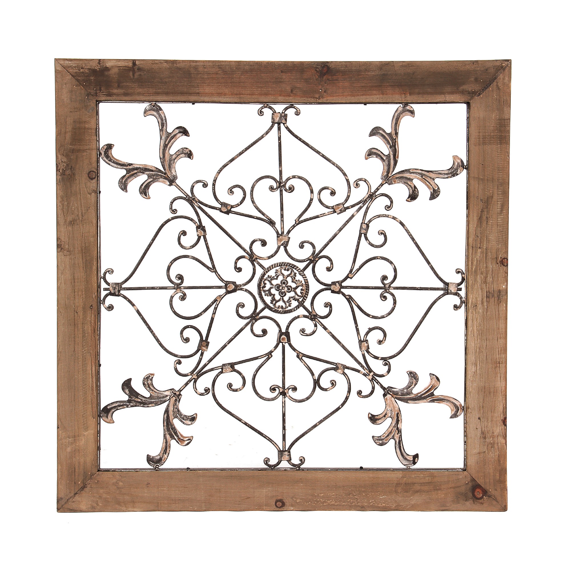 Wandbild 'Herzenranke', B 66 cm, H 66 cm, T 2 cm von fischer's lagerhaus