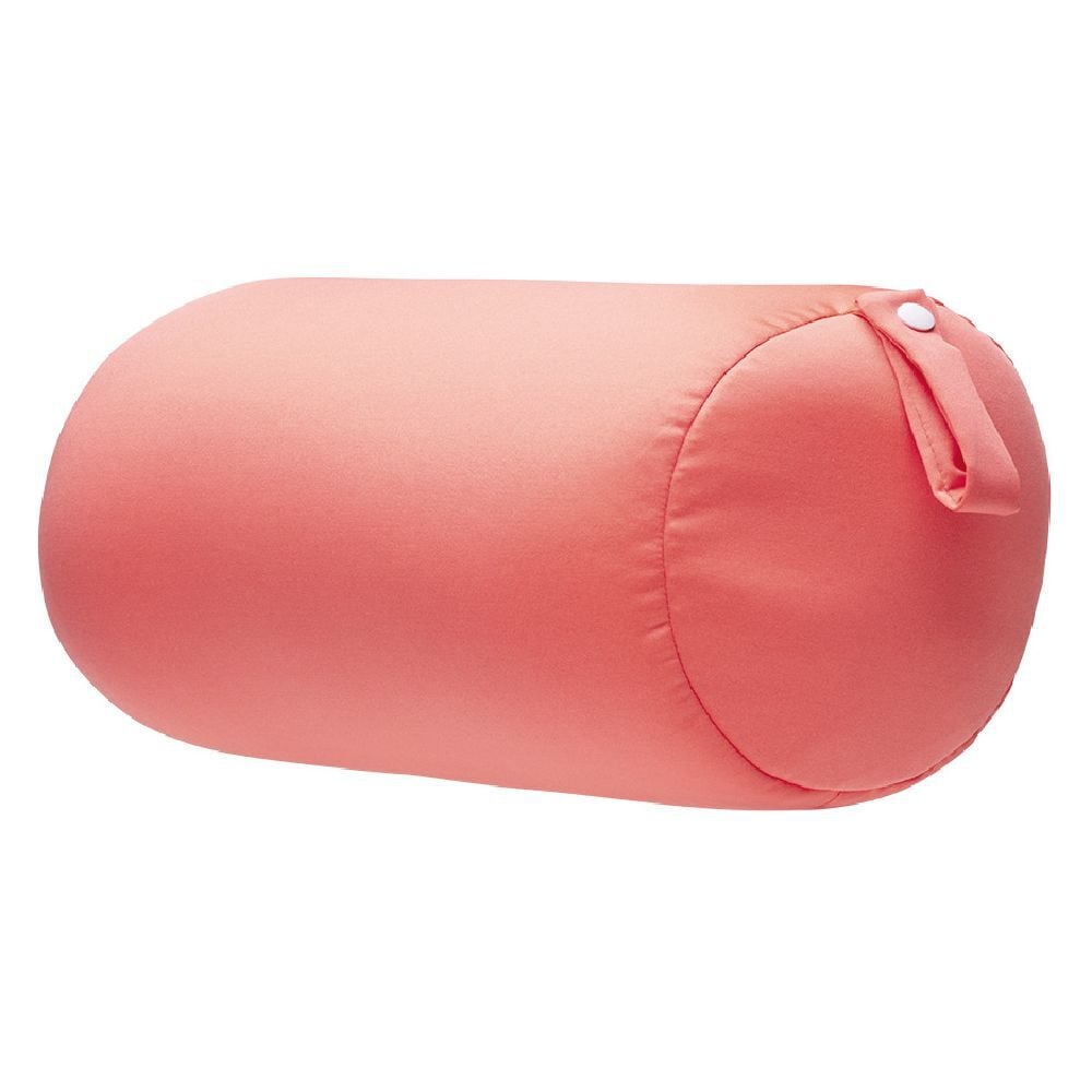 Coussin de plage à microbilles Funky corail Ø16x30cm