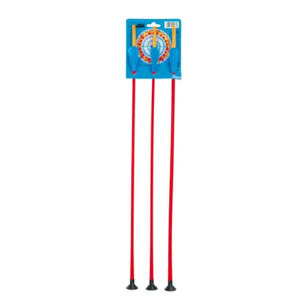 Bauer 3 x Bogenpfeil mit Saugkopf auf Karte, 60cm