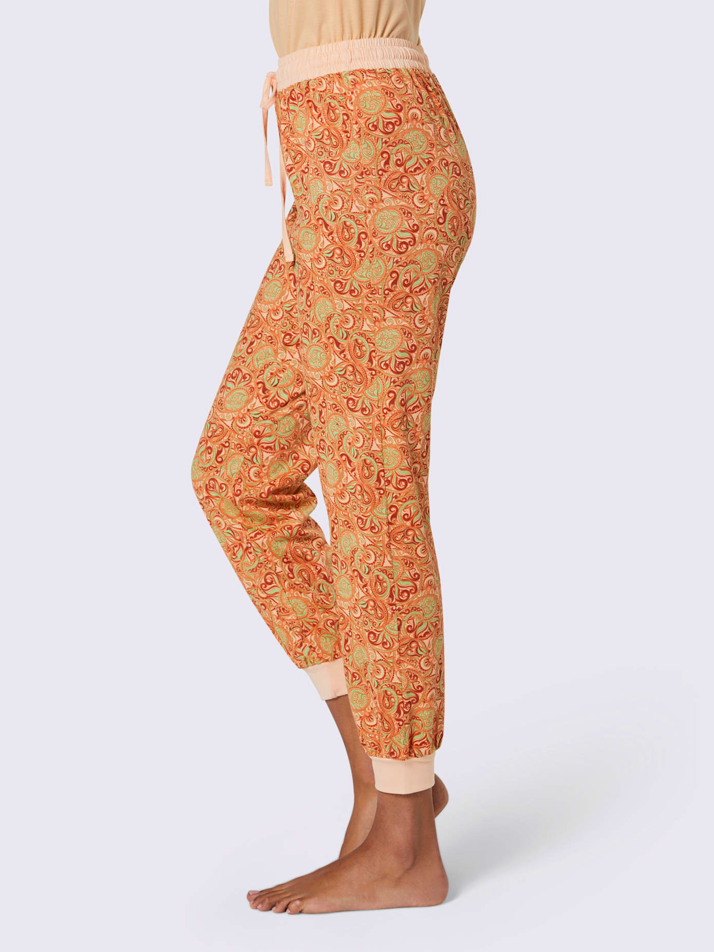Pyjama-pantalon jersey fin