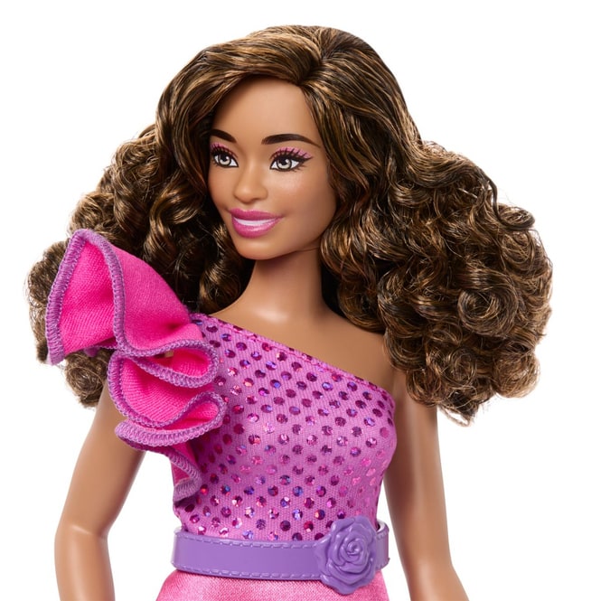 Barbie - Fashionista Puppe - Rüschenkleid - Brünett