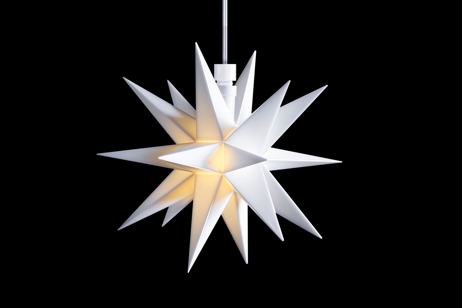 Sterntaler Decoratieve Ster | Kerstster | Kunststof | Mini Ster | 18 Punten | 12cm | Binnen | LED | Werkt op Batterijen | Met Afstandsbediening & Timer
