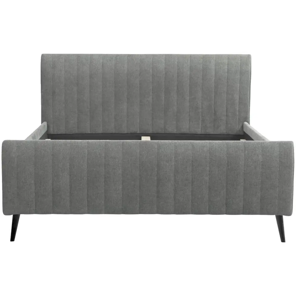 Bed Lieke - grijs/groen - 140x200 cm