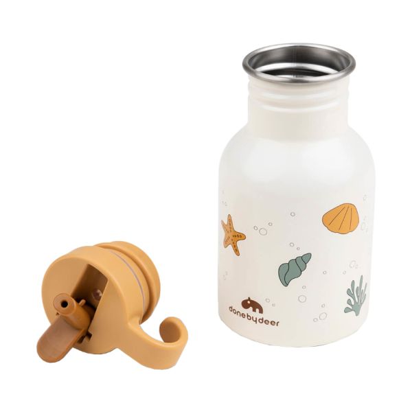Done By Deer Sea Friends Thermosfles Beige