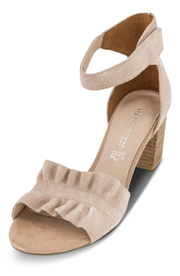 Marco Tozzi Damesandal med hæl Beige 2-2-28398-20