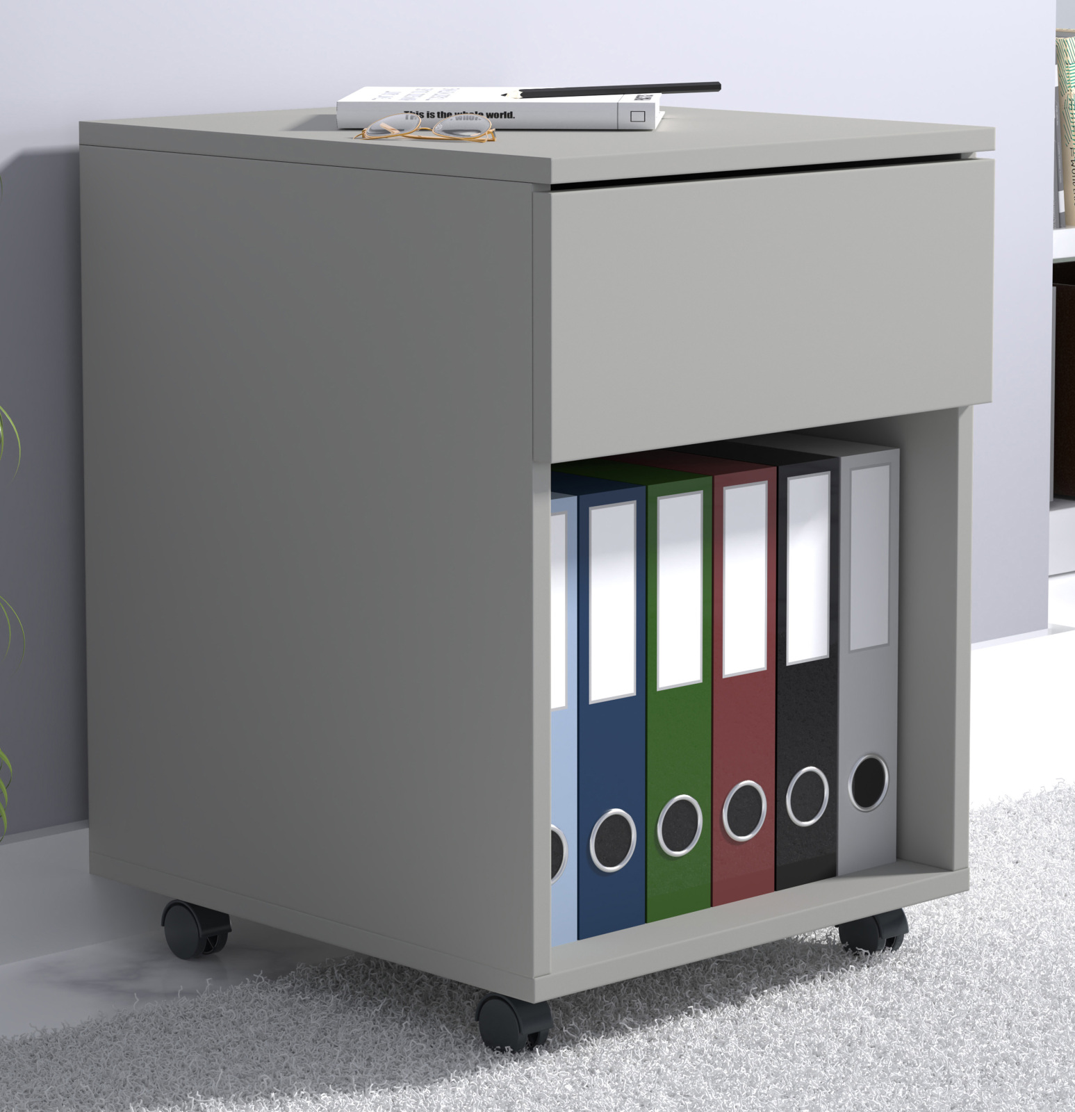 Rollcontainer DALOSA - grau - Schubkasten - 39x45 cm