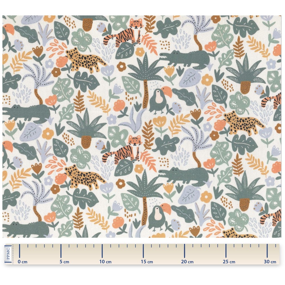 Coupon Tissu 50 Cm Baby Jungle