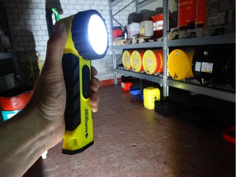 Nordride Handleuchte ATEX L explosionsgeschützt 323 lm, IP5 Akku Handlampe, Taschenlampe, explosionsgeschützt